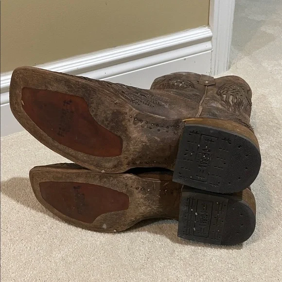 Brown Western Cowboy Boots - Picture 5 of 10
